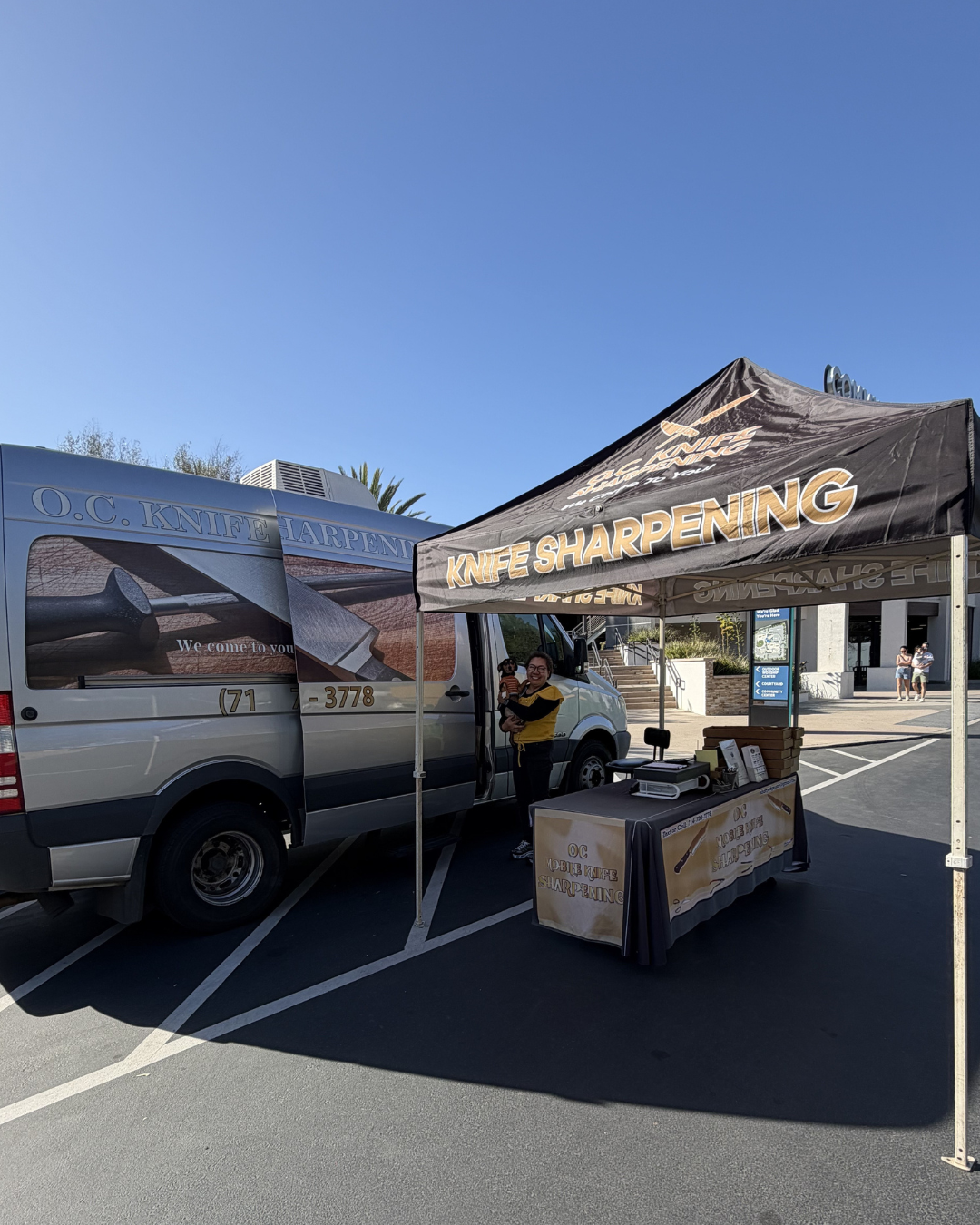 Mobile Professional Knife Sharpening Van Workshop